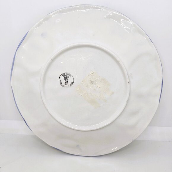 Vintage Italian San Marco Majolica Lemons & Golden Pomegranate Collectable Plate - Picture 4 of 4